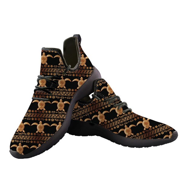 Sea Turtle Polynesian Tribal Hawaiian Pattern shoes