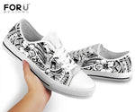 Yellow Plumeria Floral Pattern Women shoes