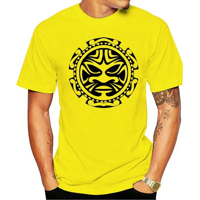 Polynesian Face Mens T Shirt style