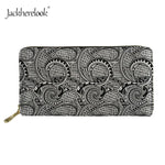 Women Long PU Leather Wallets Polynesian style