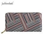 Women Long PU Leather Wallets Polynesian style