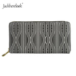 Women Long PU Leather Wallets Polynesian style