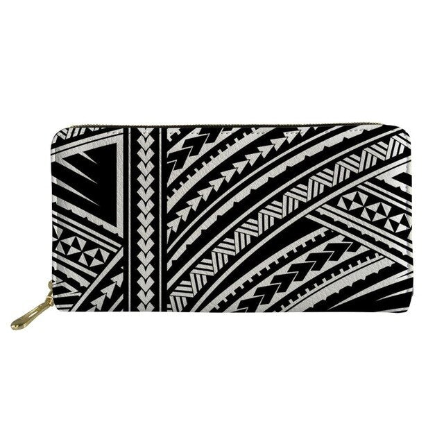 Polynesian Style Leather Wallets