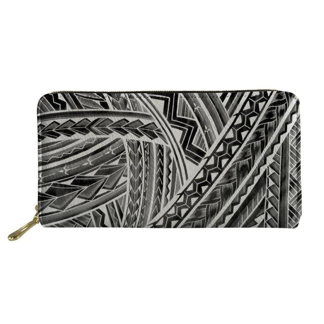 Polynesian Style Leather Wallets