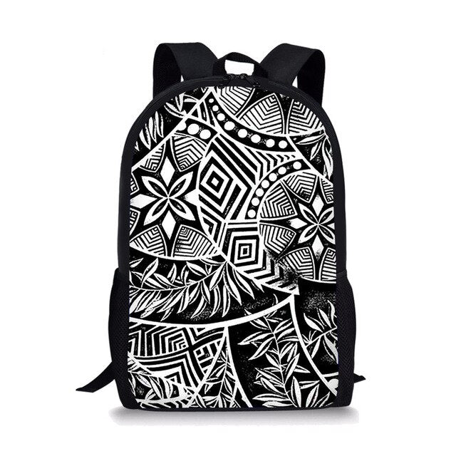 Polynesian Traditional Tribal Print Book Bag 2020