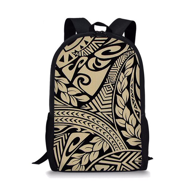 Polynesian Traditional Tribal Print Book Bag 2020