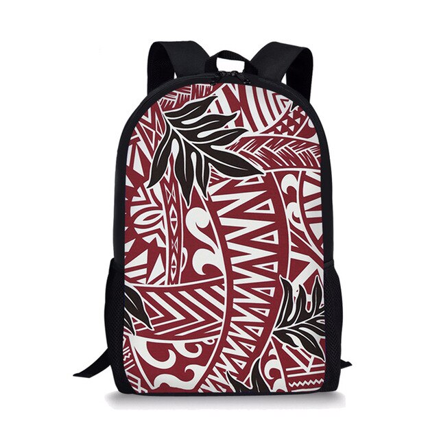 Polynesian Traditional Tribal Print Book Bag 2020