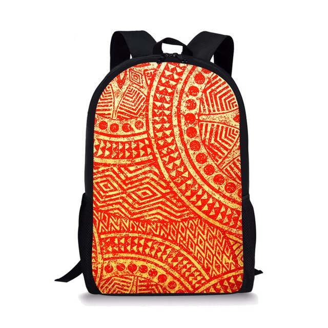 Polynesian Traditional Tribal Print Book Bag 2020