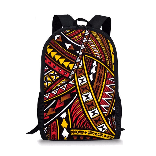 Polynesian Traditional Tribal Print Book Bag 2020