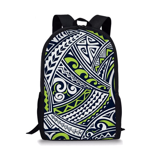 Polynesian Traditional Tribal Print Book Bag 2020