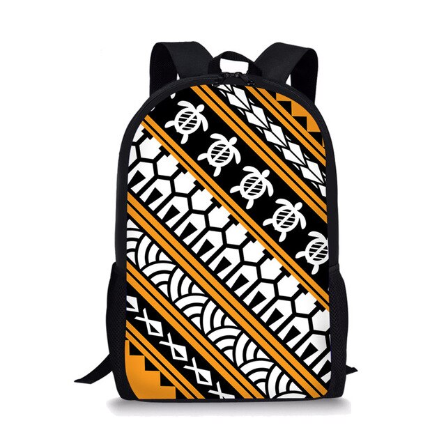 Polynesian Traditional Tribal Print Book Bag 2020