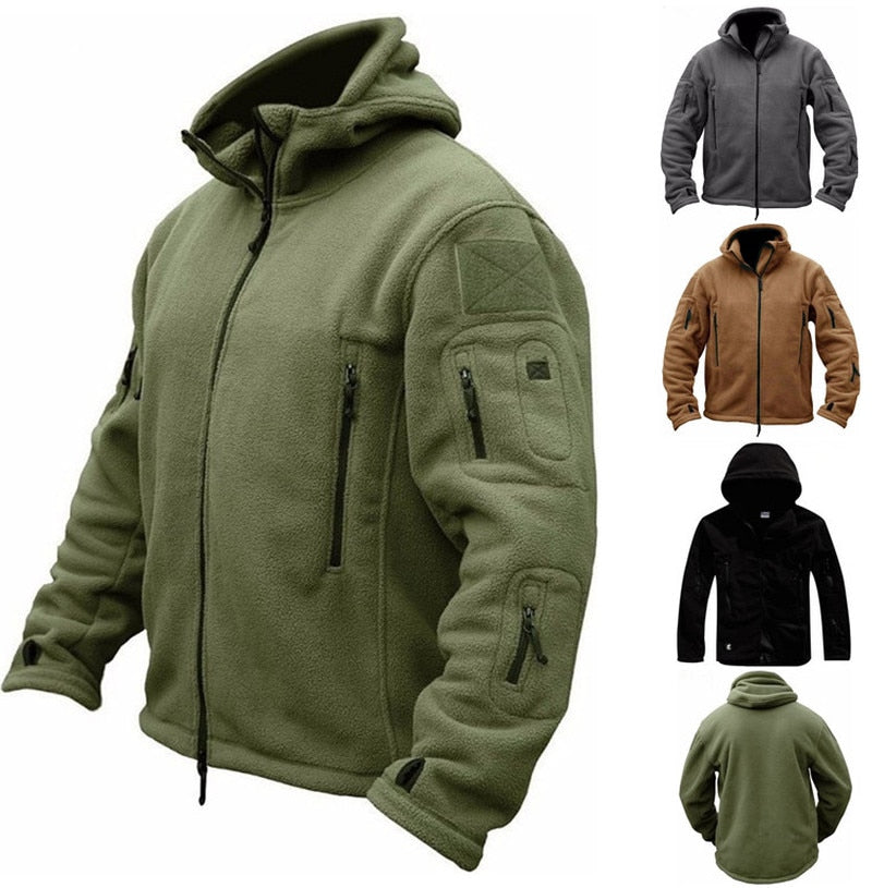 Military Fleece Tactical Jacket Overcoat Outdoor