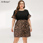 Leopard Chiffon Dress