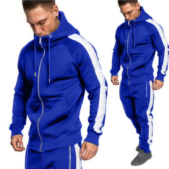 2020 New Men Tracksuit Autumn Active Suit Set