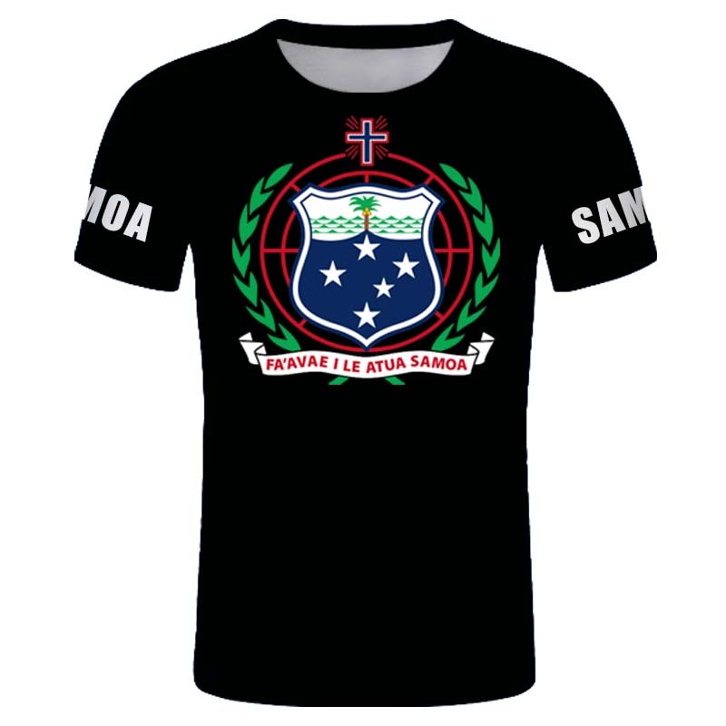 Samoa T Shirts Black flag tshirt