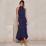 Summer Long Dress Polka Dot Casual Dresses Black Sexy