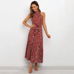 Summer Long Dress Polka Dot Casual Dresses Black Sexy