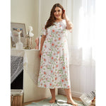 Plus size home wear long pajamas for women