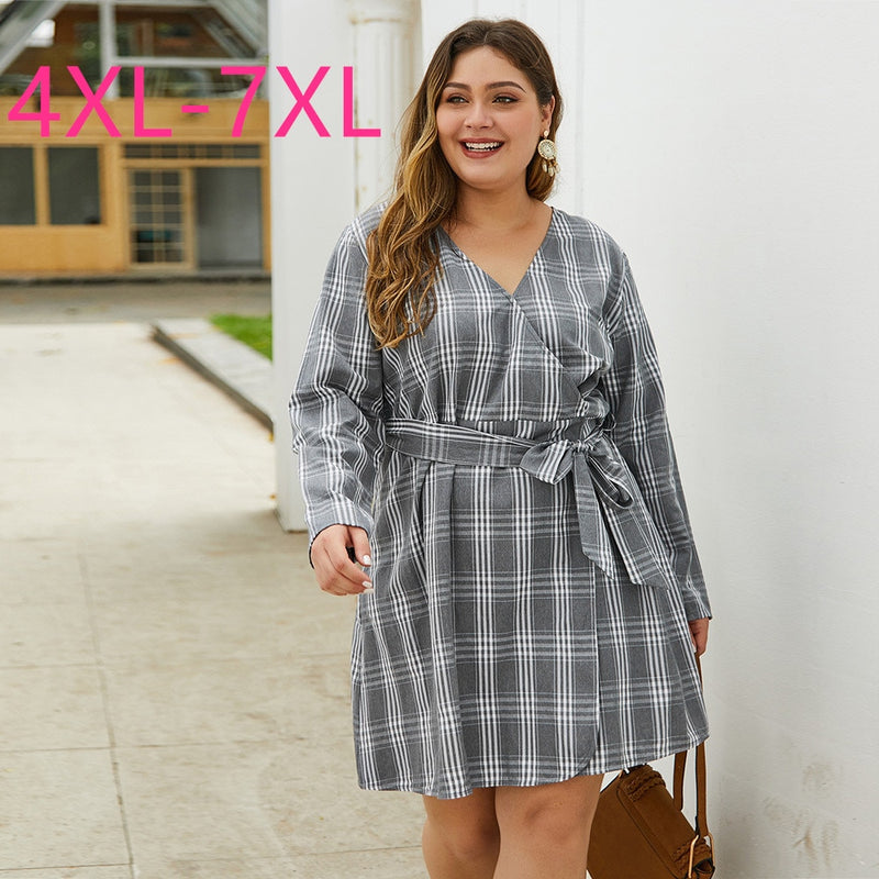 2020 new spring autumn plus size dress