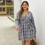 2020 new spring autumn plus size dress