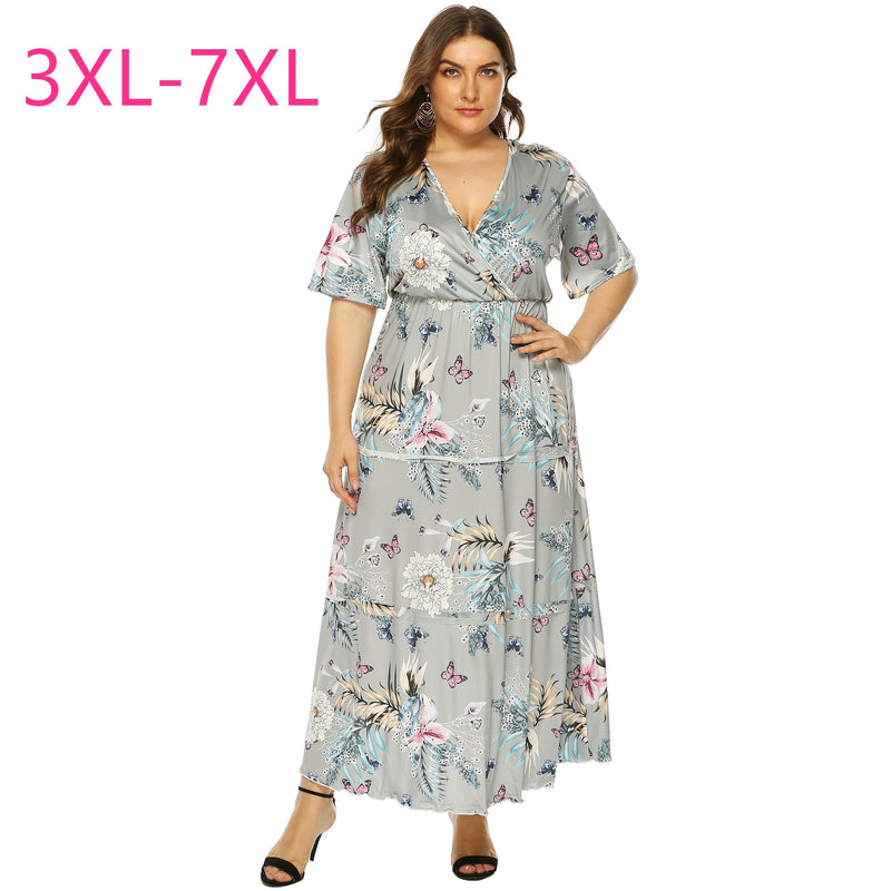 2020 summer new plus size long dress