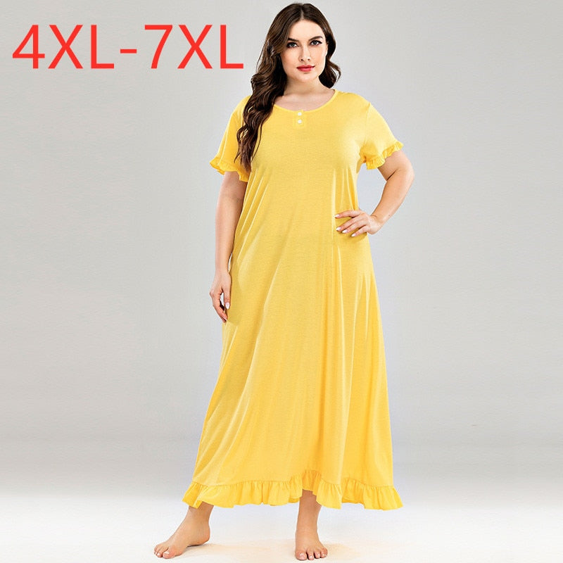 New 2020 ladies summer plus size long pajamas for women