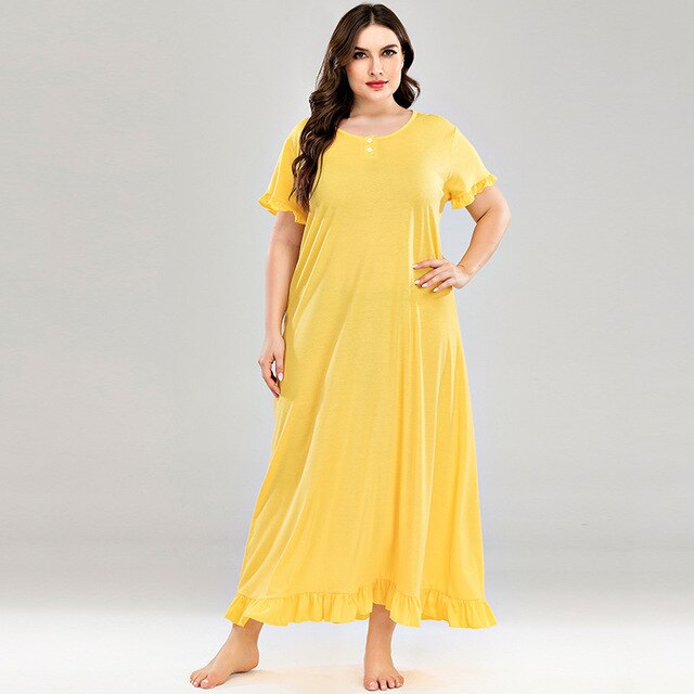 New 2020 ladies summer plus size long pajamas for women