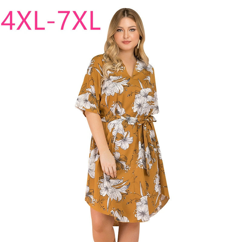 New 2020 summer plus size midi dress for women