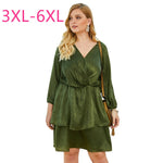 Spring autumn plus size dress for women