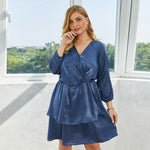 Spring autumn plus size dress for women