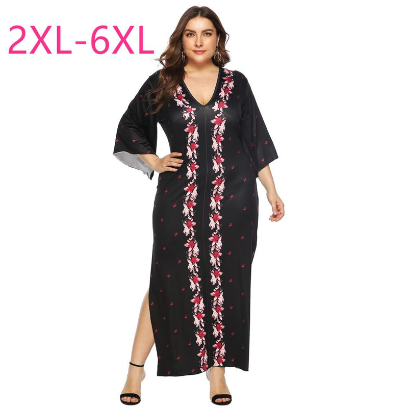 2020 summer new plus size long dress for women