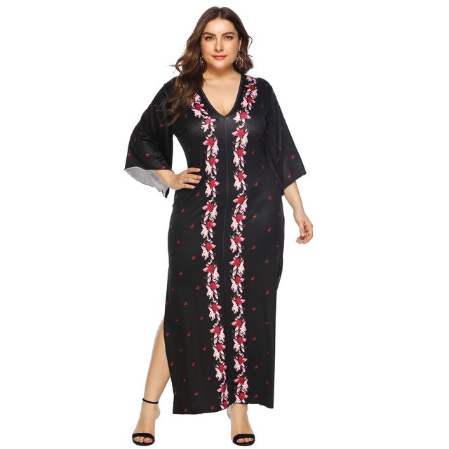 2020 summer new plus size long dress for women