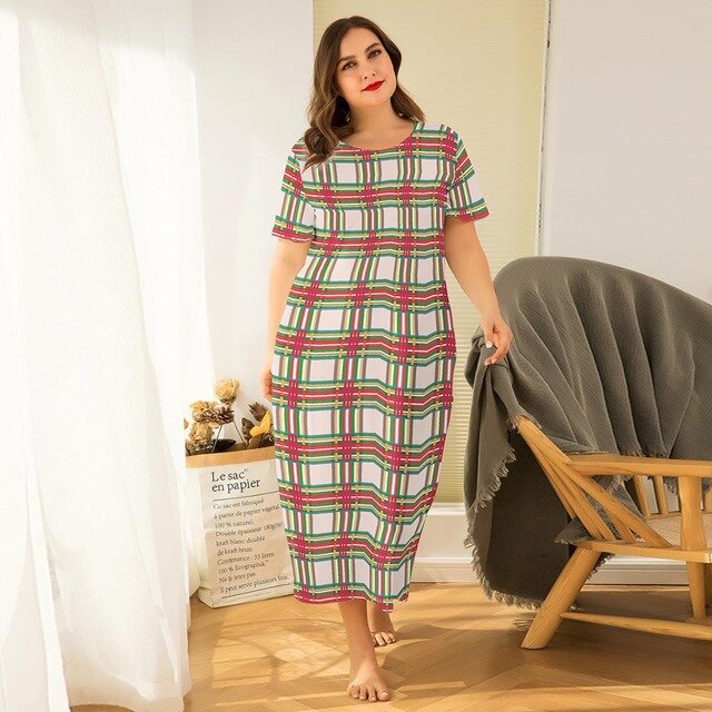 New summer plus size ankle length dress for women