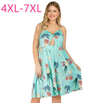 New summer plus size midi dress for women