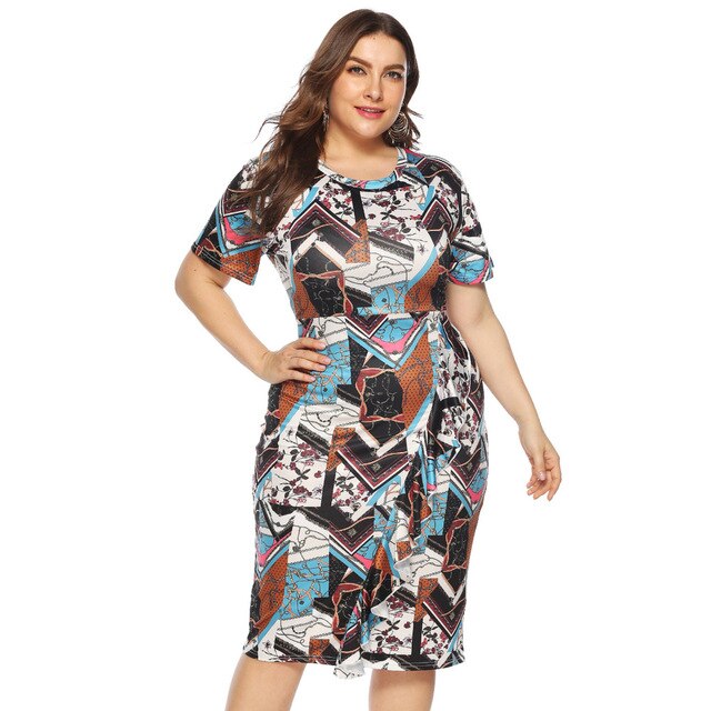 2020 new summer plus size dress for women large casual