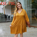 2020 spring autumn ladies plus size dress for women