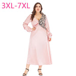 New 2020 spring autumn plus size long dress for women