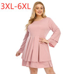 New 2020 ladies autumn winter plus size midi dress