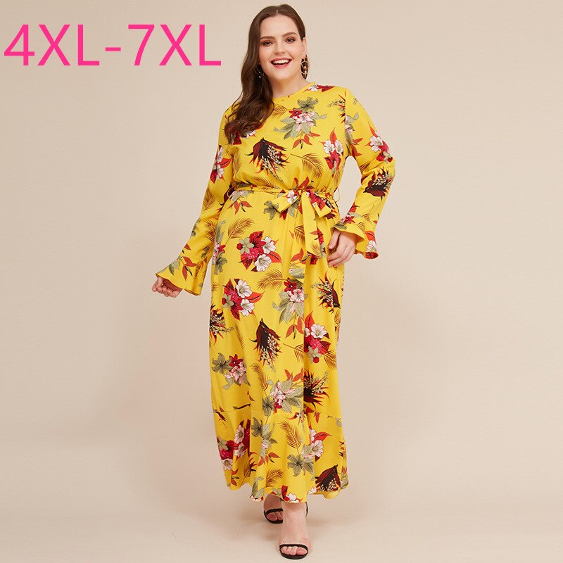 New spring autumn plus size long dress for women