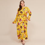 New spring autumn plus size long dress for women