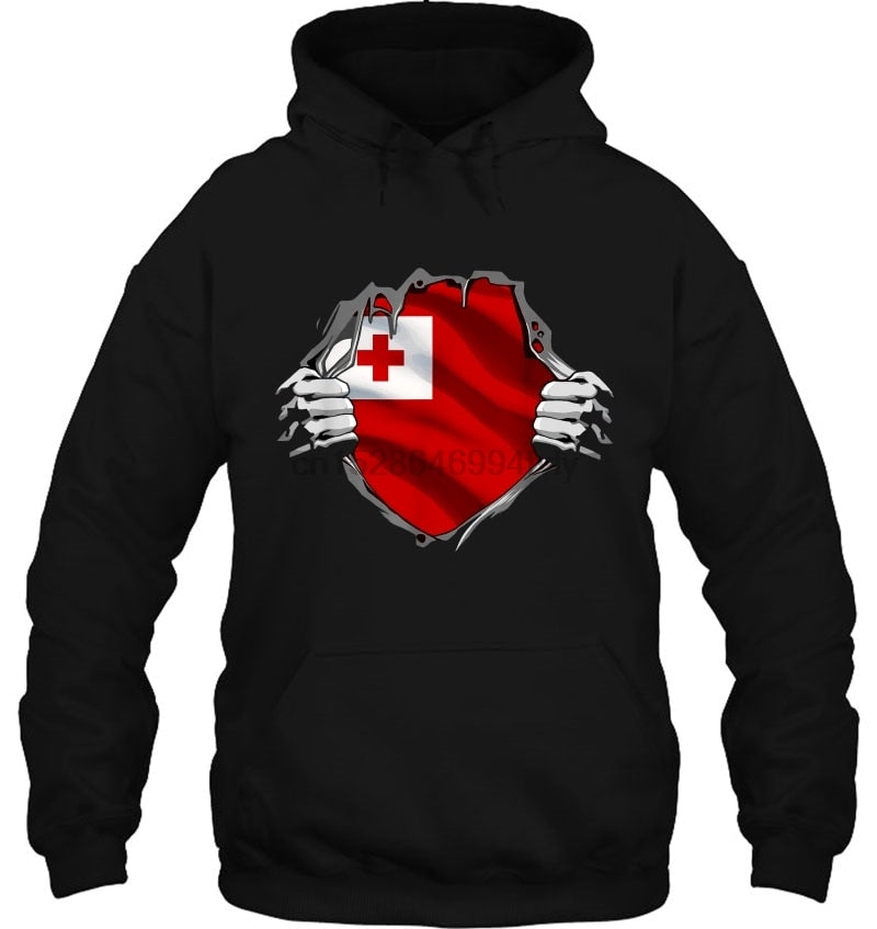 Super Tongan Heritage Tonga Roots Flag Streetwear