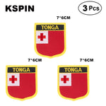 Tonga Shiled Shape flag patches national flag