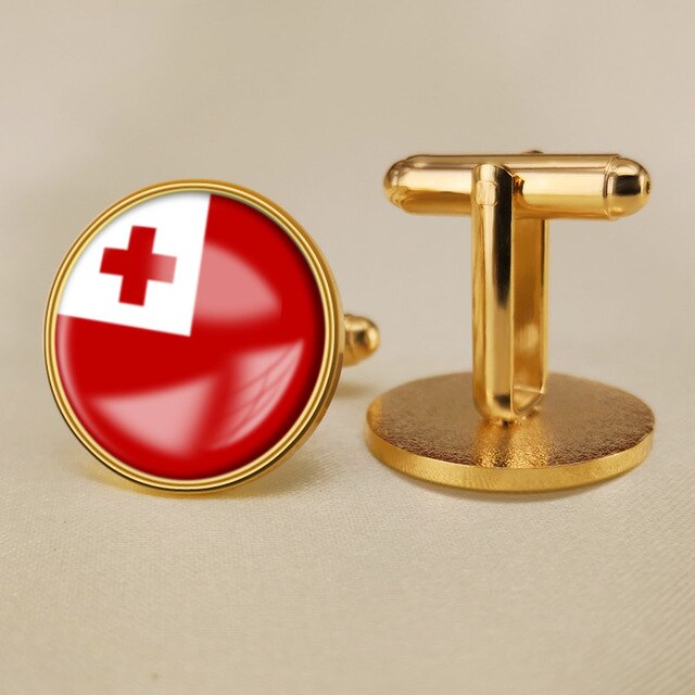 Tonga Flag Cufflinks