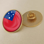 Samoan Flag Emblem Brooch/Badges/Lapel Pins