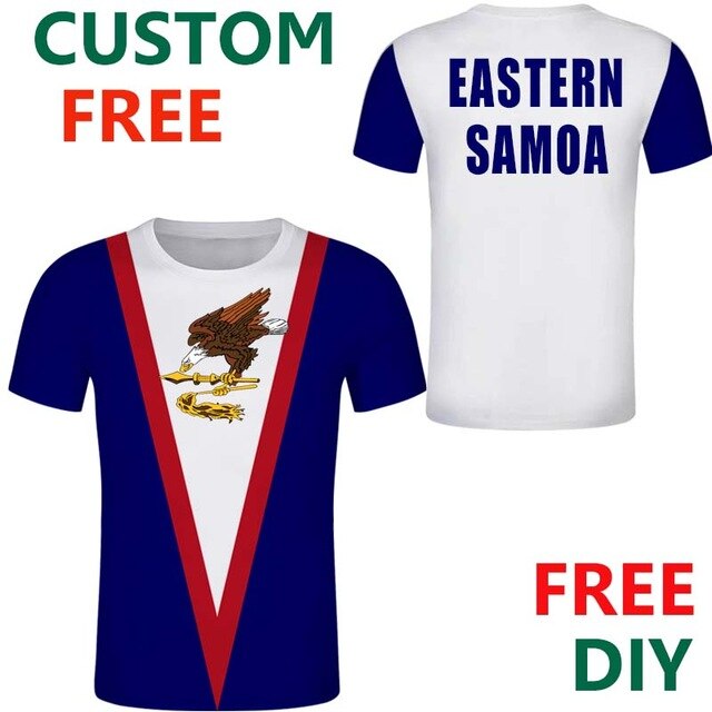 Samoa male t shirt diy free custom