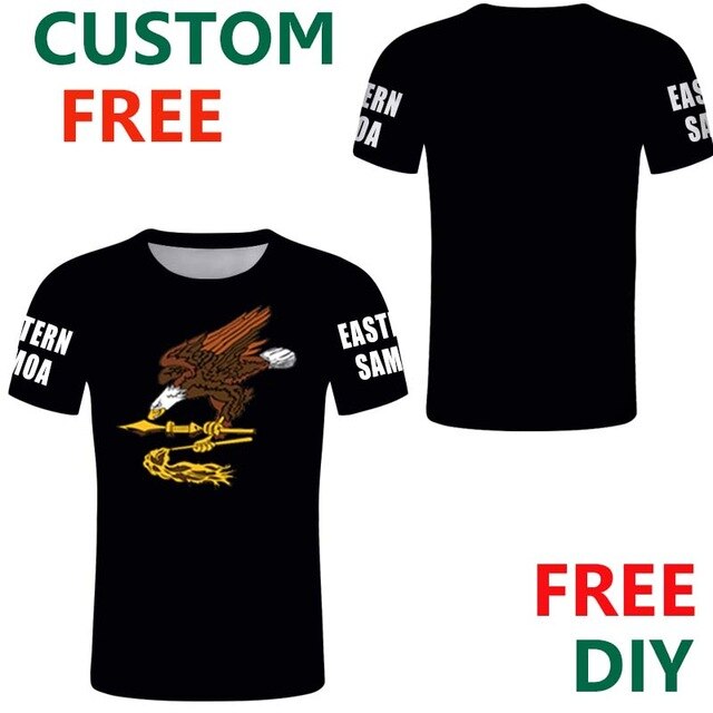 Samoa male t shirt diy free custom