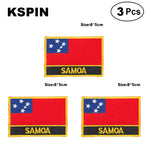 Samoa Rectangular Shape Flag patches