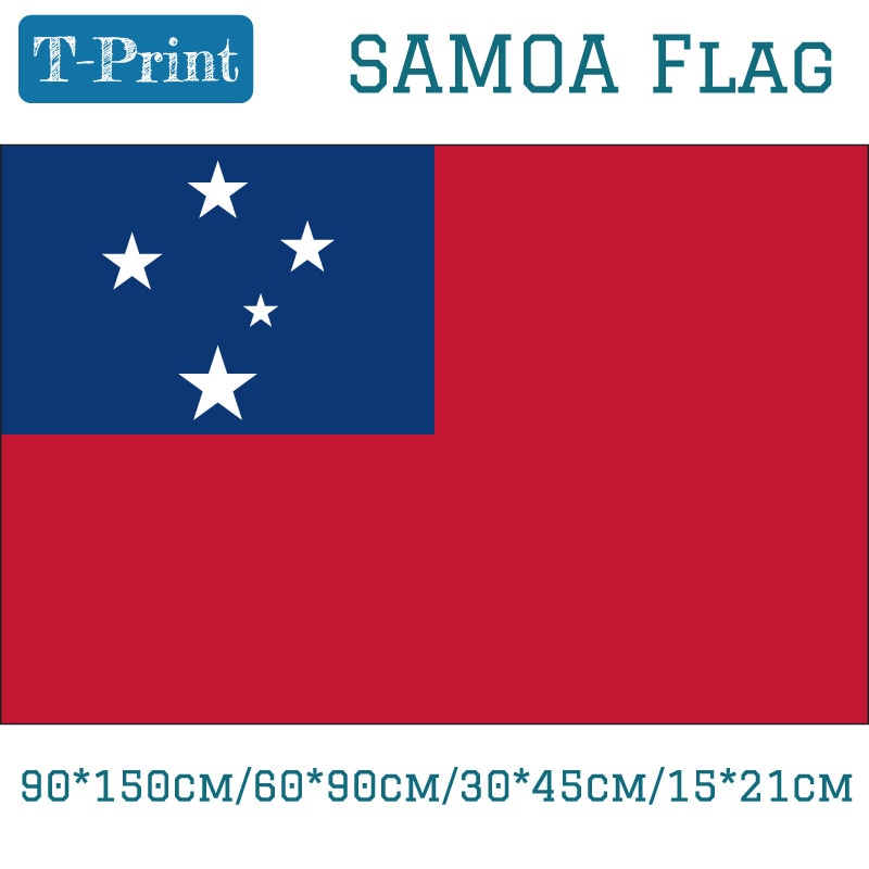 10PCS Flag Samoa National Flag Printed Banner