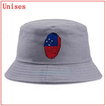 Samoa flag Fingerprint fisherman hat