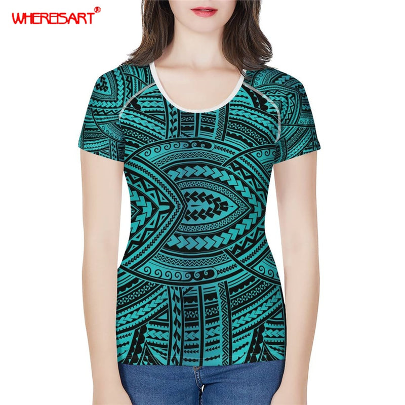 Tribal Style T Shirt Women Aztec Prints